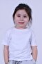 Plain Unprinted Girl's White T-Shirt - 4