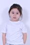 Plain Unprinted Girl's White T-Shirt - 3