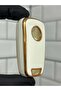 Opel Astra Corsa Insignia Mokka Zafira Nano Key Case White - Gold - 2