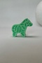 Green Zebra Cabinet Handle - Cute and Durable Furniture Handle for Children's Room, Kitchen and Bathroom D - 3