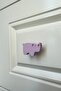 Purple Rhino Cabinet Handle - Cute Furniture Handle for Kids Room, Kitchen and Bathroom,