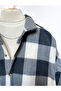 Men's Shirt Collar Oversize Cotton Lumberjack Shirt - 3