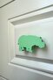 Green Hippopotamus Cabinet Handle - Modern and Durable Furniture Handle for Children's Room, Kitchen and Bathroom