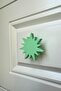 Green Sun Cabinet Handle - Natural and Durable Furniture Handle for Children's Room, Kitchen and Bathroom