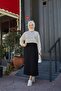 Pencil Skirt-Black - 3