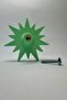Green Sun Cabinet Handle - Natural and Durable Furniture Handle for Children's Room, Kitchen and Bathroom - 5