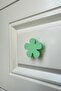 Green Clover Cabinet Handle - Modern and Stylish Furniture Handle for Children's Room, Kitchen and Bathroom, Yd
