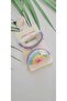 Rainbow Girls 2-Piece Organic Turquoise Snap Set - Rainbow Model - 4