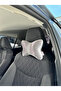 Gray Plain Velvet Silver Vertical Striped Neck Pillow 1 Piece - 3