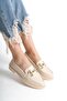 Women's Pollo Cream Buckle Casual Lofer - 3