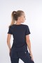 Navy Blue Lily Model Zippered Soft Lycra Doctor, Nurse Surgical Uniform Set - 4