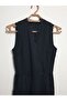 Women's Lace Double Breasted Collar Sleeveless Crepe Fabric Belted Jumpsuit Black - 7