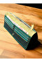 Genuine Leather Handmade Zippered Clutch Bag Portfolio Wallet - 7