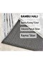 Washable Non-Slip Cotton Woven Base Bath Pattern 60x100-50x60 2-Piece Bath Mat Toilet Seat Set - 3