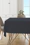 Dark Gray Premium Thai Feather Velvet Stain Resistant Washable Woven Fabric Tablecloth Mso011 - 2