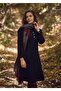 Hakim Collar Detailed Pocketed Long Sleeve Black Dress - 2