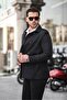 Men's Seasonal Lined Double Breasted Epaulet Belted Top Coat/Trencoat - 2
