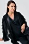 Long Chiffon Sleeves Stretchy Viscous Maternity Dressing Gown Sleepwear Suit - 5