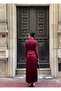 Elizabeth Gold - Belted Blazer Jacket and Pleated Long Skirt Set - 5