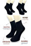 Socks Premium 3 Pairs Men's Derbi - Tennis Black Bamboo Seamless Socks