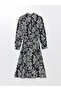 Floral Long Sleeve Women's Shirt Dress - 6