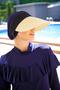 Beige Straw Visor Hat 14397 - 4