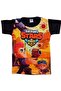 3D Printed Boy's Short Sleeve T-Shirt 3 - 15 Years Black