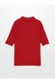 Polo Neck Plain Short Sleeve Women's Knitwear Sweater - 7