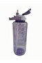 Motivational Transparent Sports Water Bottle with Straw 1500 ml - 4