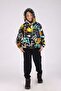 Emoji and patterned hooded men's choke suit 7-14 years - 5