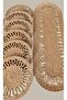 6 Pieces of American Service and Runner, Rope Plate Set, Coiled Modern, Dowry Set Plate Pot Mat - 4