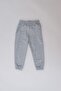 Girl's Elastic Leg Sweatpants 760 Gray - 2