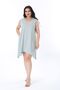 Women's Plus Size Green Cotton Fabric V-Neck Sleeveless Tunic 65N38226 - 4