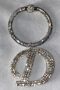 Stone Bracelet Keychain with Letter D