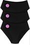 3-Pack Women's Laser-Cut, Non-Marking Panties with Elastic Waistband (3 Pieces) - 3