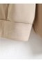 Women's Beige Zipper Hooded Cardigan - 5