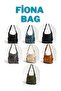 Fiona Women's Black Backpack and Crossbody Bag 10 Compartment Large Bag - 8