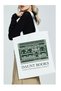 Daunt Books Design Kalim Canvas, Rips Cloth Bag, Shoulder Bag, Thick Tote Bag