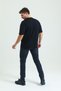 Oversize T-Shirt Flamingo Neon Printed Men's Black - 5