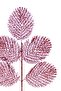 67 cm Red Artificial Glitter Needle Branch - 2