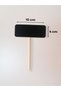 10 Pcs Erasable Blackboard Black Label with Studs and Sticks 10X4 cm Product Price Label with Stick - 6