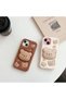 حافظة الدب مع حامل منقوش ثلاثي الأبعاد متوافقة مع هاتف iPhone 15 PRO - 7