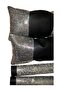 Silver stone steering wheel cover car interior neck collar pillow and belt pair - 2