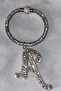 Stone Bracelet Keychain with Letter a - 2