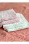 100% Cotton Baby Mouth Wipes Set of 4 Pink-White Shoulder Cover Sweat Wipes - 3