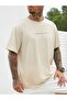 Unisex Beige Dreamer Printed Oversize T-shirt - 2