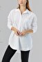 Plain Medium Women's White Tunic - 10810