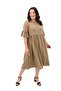 Women's Plus Size Button Detailed Dress 5241-25 - 2