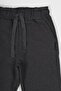 Black-Navy Blue-Anthracite Thick Cotton Elastic Waist Side Pocket 3-Piece Boy's Sweatpants Mtlcc98 - 5