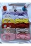 12-Piece Combination (BOXED) Handmade Baby Girl Bandana & Ballerina Socks with Special Accessories
